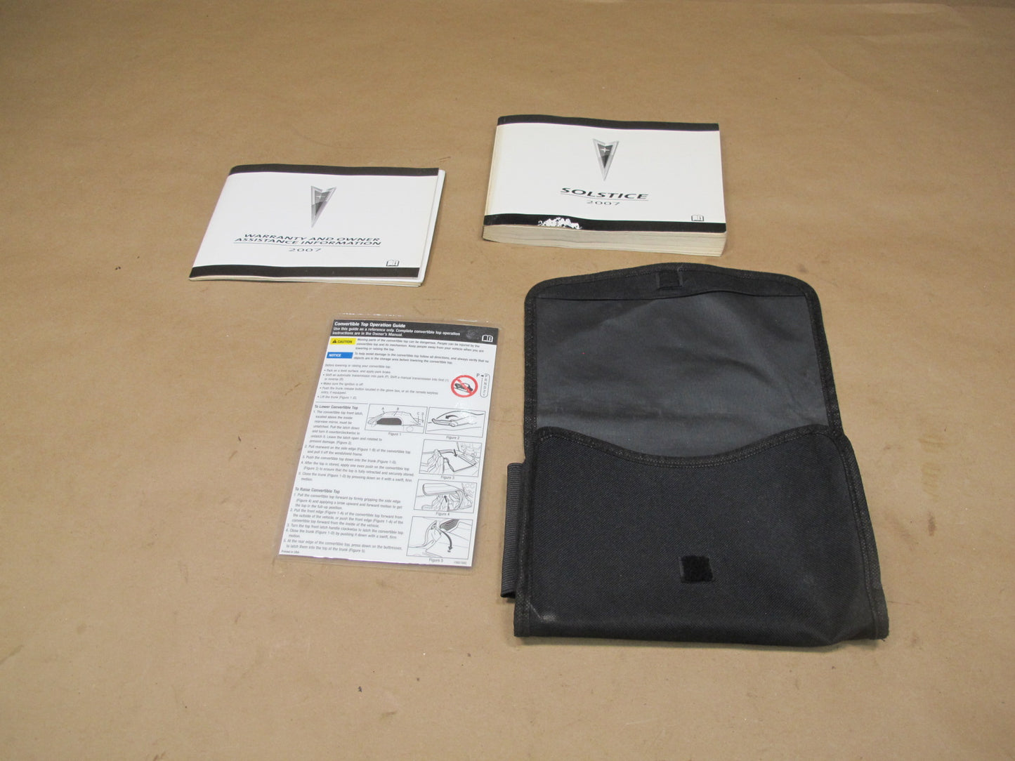 06-09 Pontiac Solstice User Owner Operator Manual Guide Book Set Case OEM