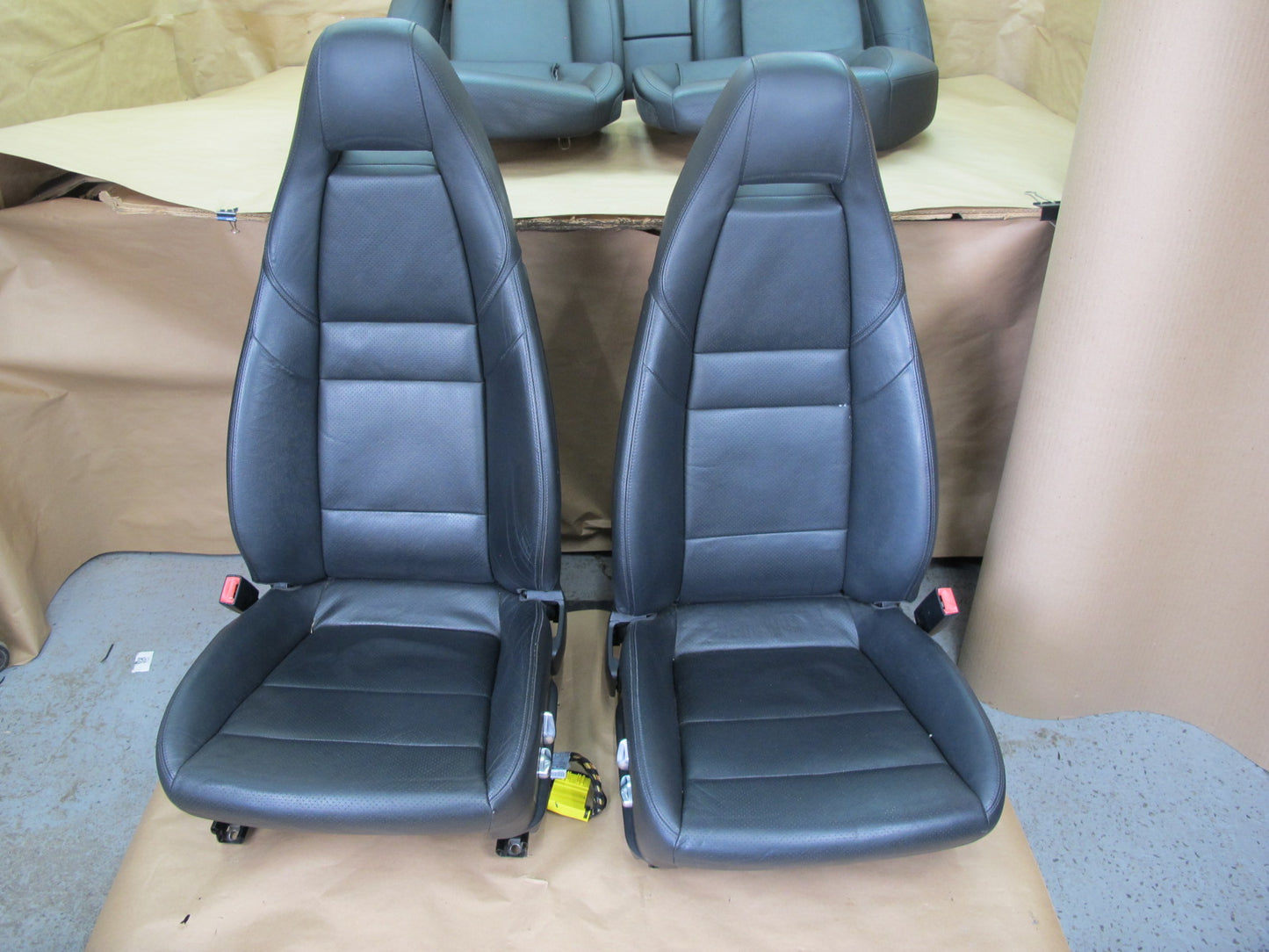 2010-2013 Porsche Panamera 970 Front & Rear Leather Seat Bolster Set