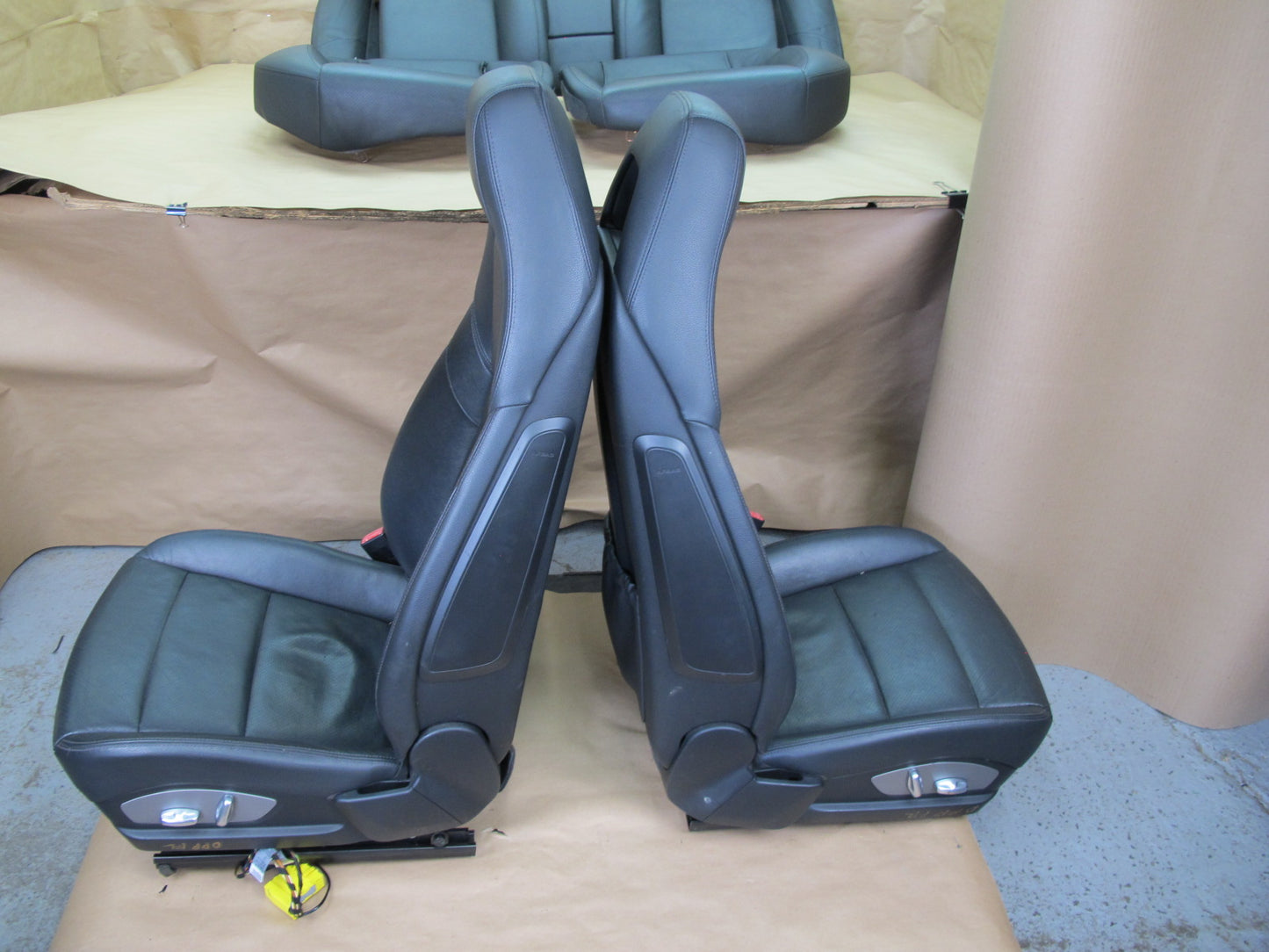 2010-2013 Porsche Panamera 970 Front & Rear Leather Seat Bolster Set