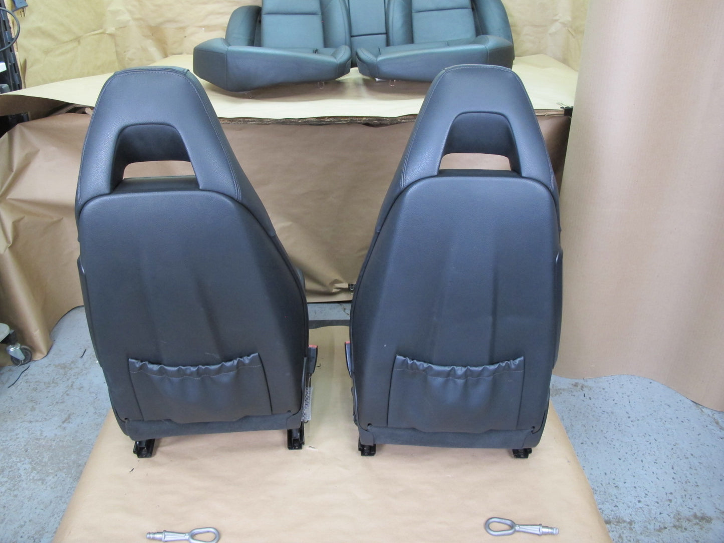 2010-2013 Porsche Panamera 970 Front & Rear Leather Seat Bolster Set