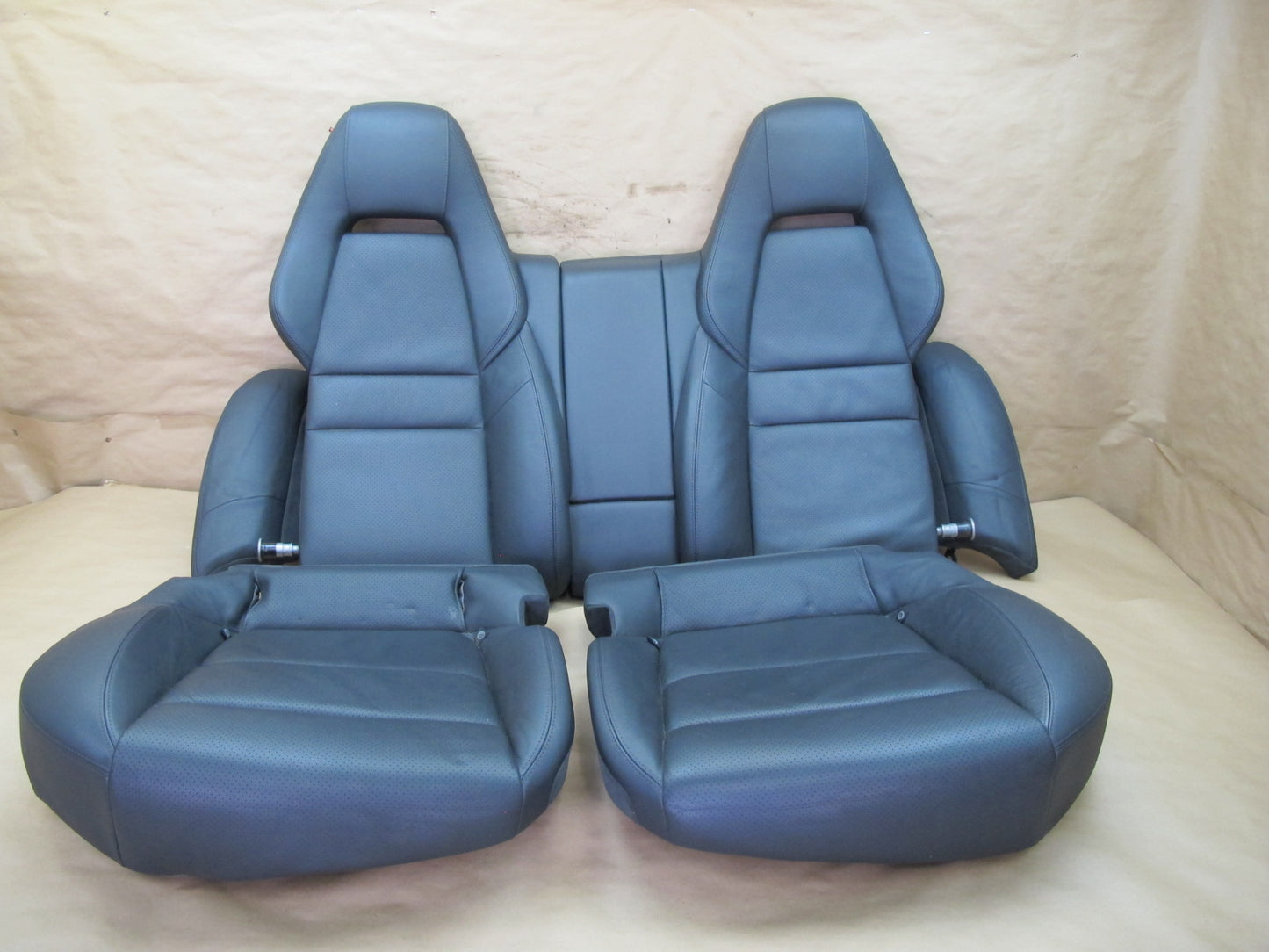 2010-2013 Porsche Panamera 970 Front & Rear Leather Seat Bolster Set