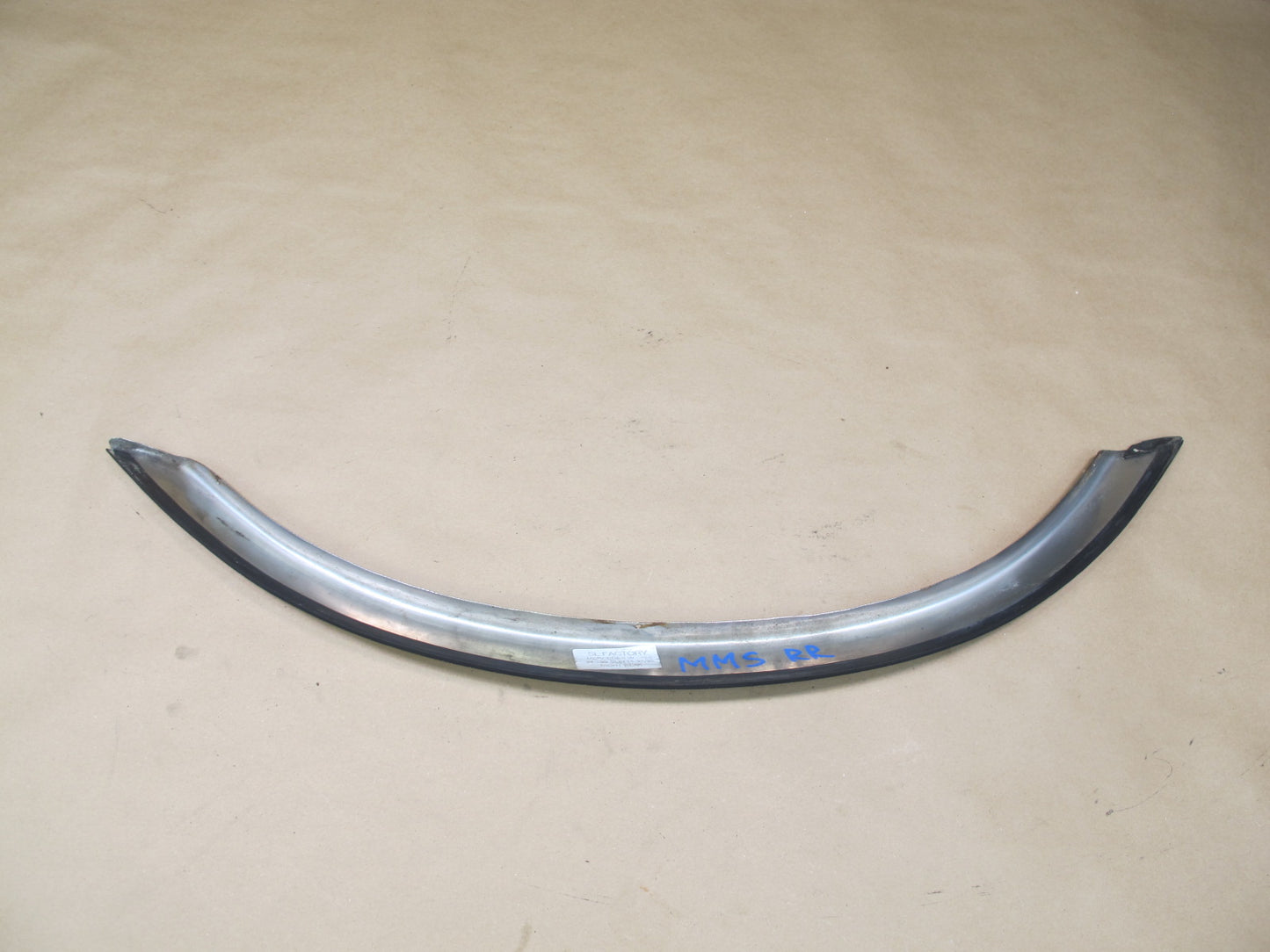 86-91 Mercedes W126 Set of 2 Rear Fender Wheel Arch Chrome Trim Molding OEM