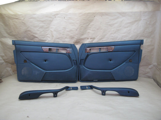 86-91 Mercedes W126 Set of 2 Front Door Interior Trim Cover Panel OEM