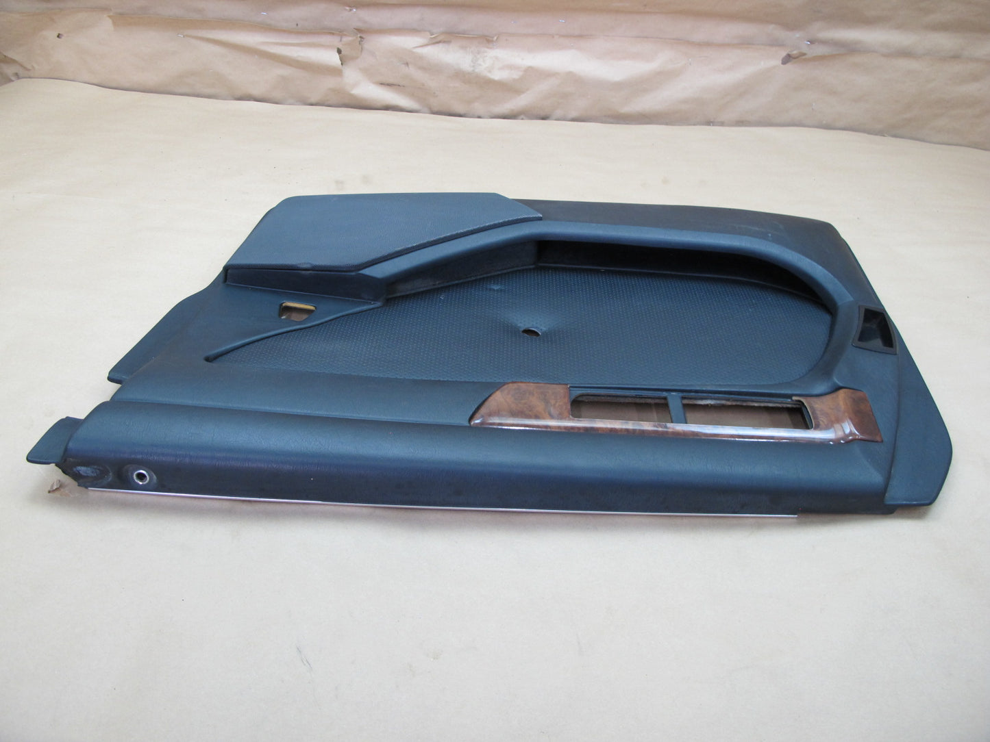 86-91 Mercedes W126 Set of 2 Front Door Interior Trim Cover Panel OEM