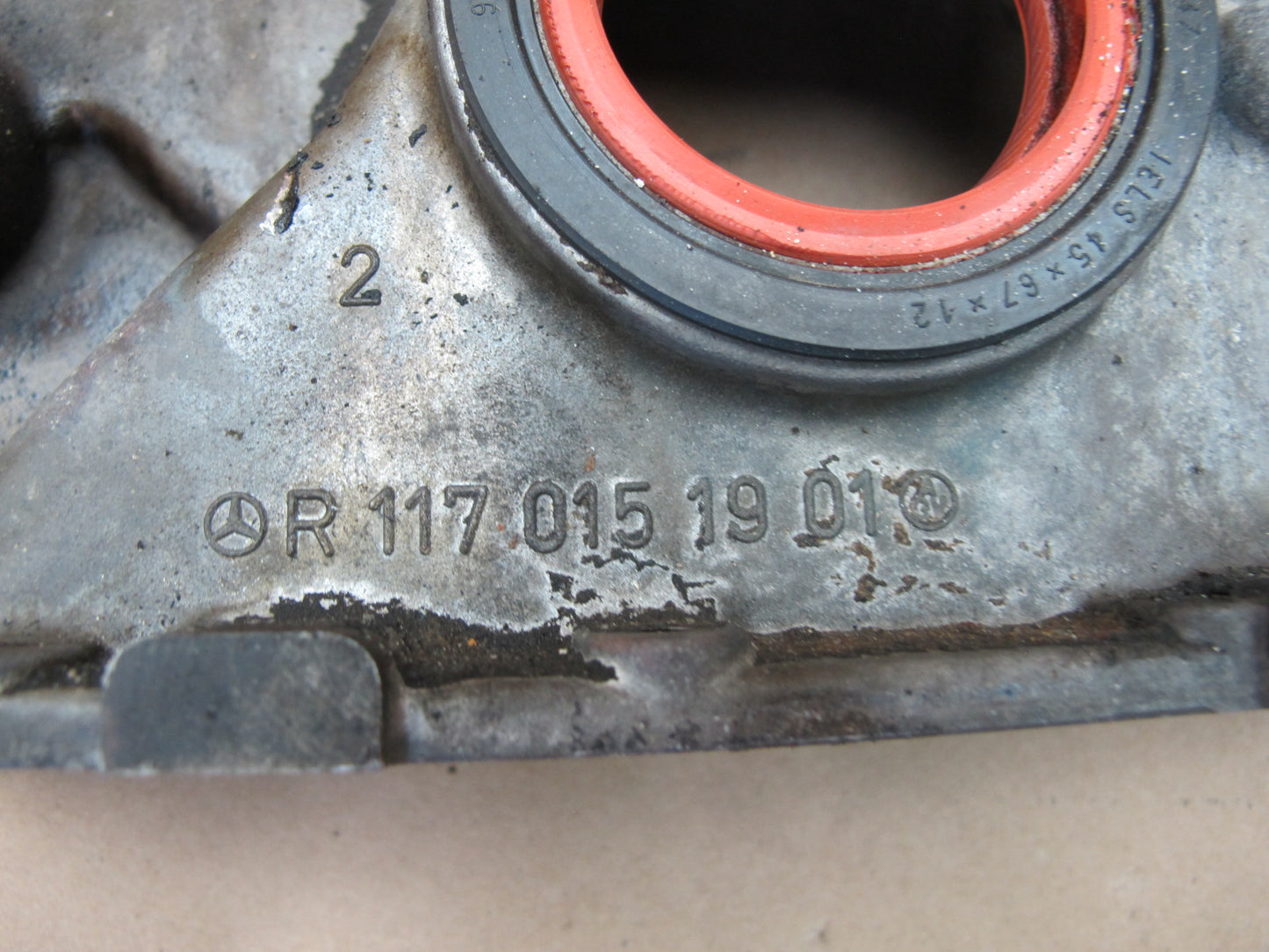 86-91 Mercedes W126 560SEL Engine Timing Cover R1170151901 OEM