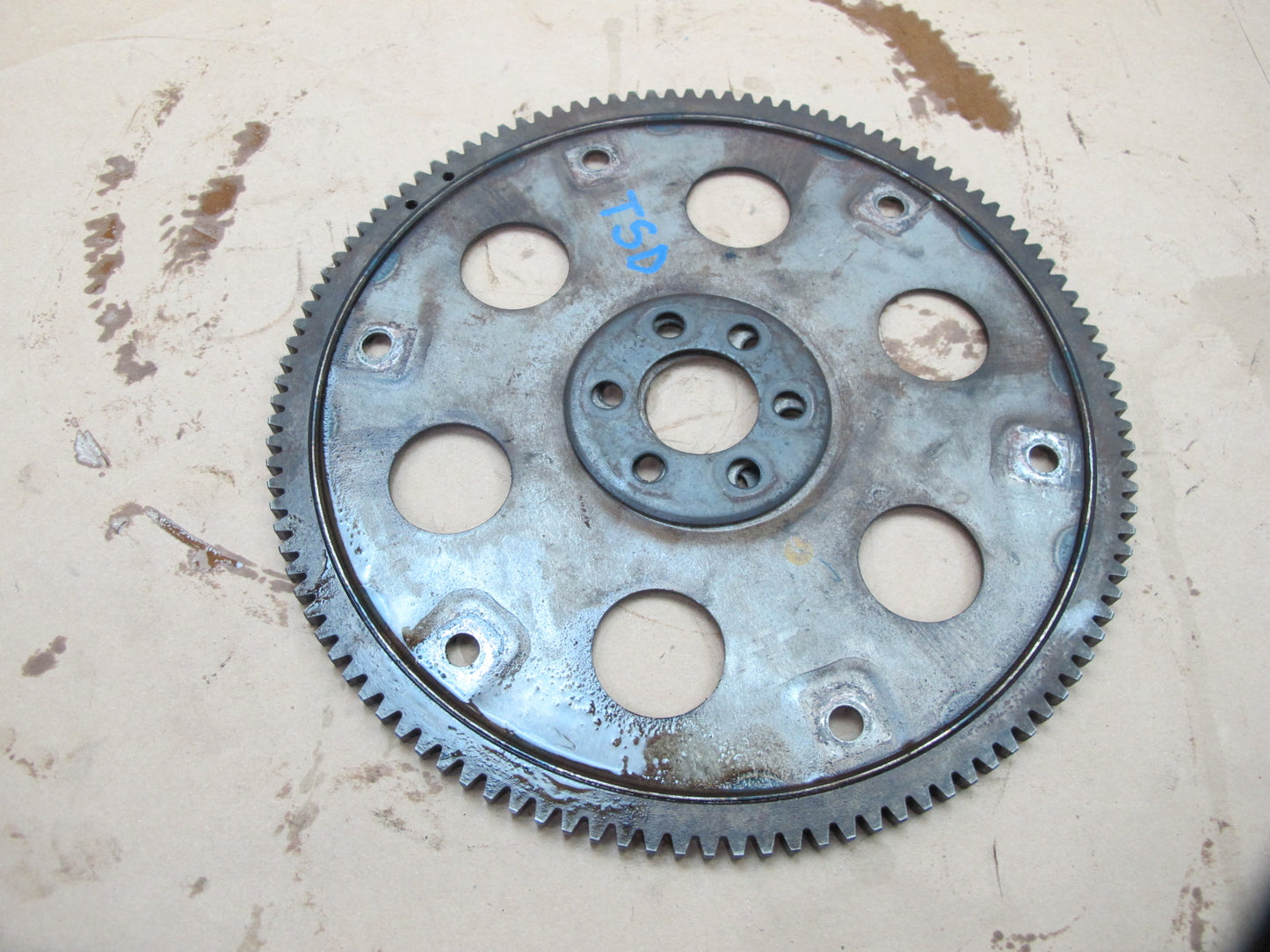 87-88 Toyota Supra MA71 Turbo M/T Manual Transmission Flywheel w Plates OEM