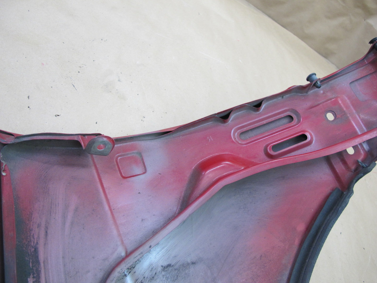 92-97 Subaru SVX Front Right Fender Shell Cover Panel RED OEM