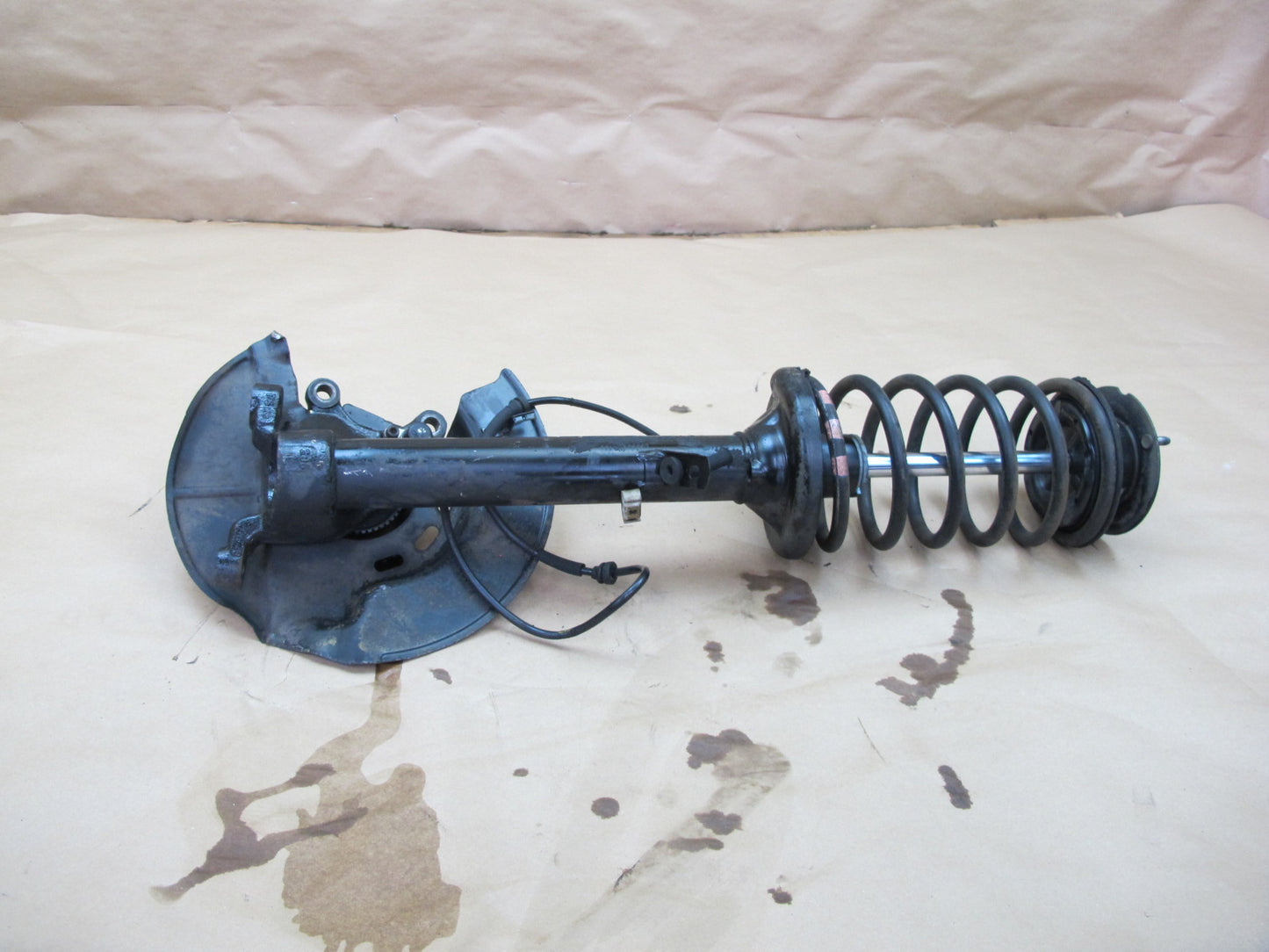 87-91 BMW E30 3-SERIES Front Left Spindle Knuckle Wheel Hub Shock Absorber OEM