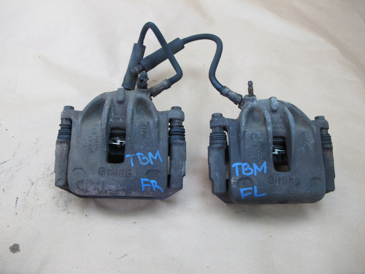 87-91 BMW E30 3-SERIES Set of 2 Front Left & Right Brake Caliper OEM