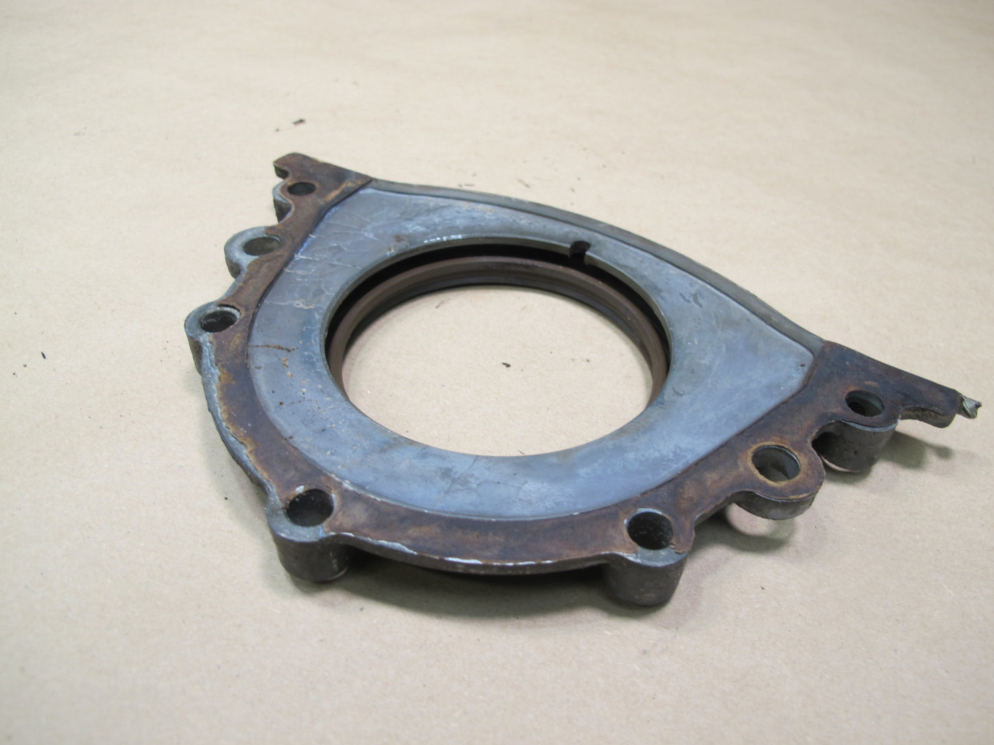 86-88 Toyota Supra MK3 7MGTE Turbo Engine Rear Crank Seal Plate OEM