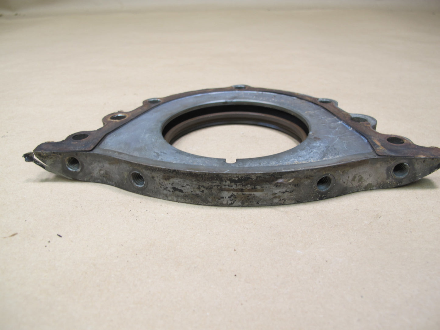 86-88 Toyota Supra MK3 7MGTE Turbo Engine Rear Crank Seal Plate OEM