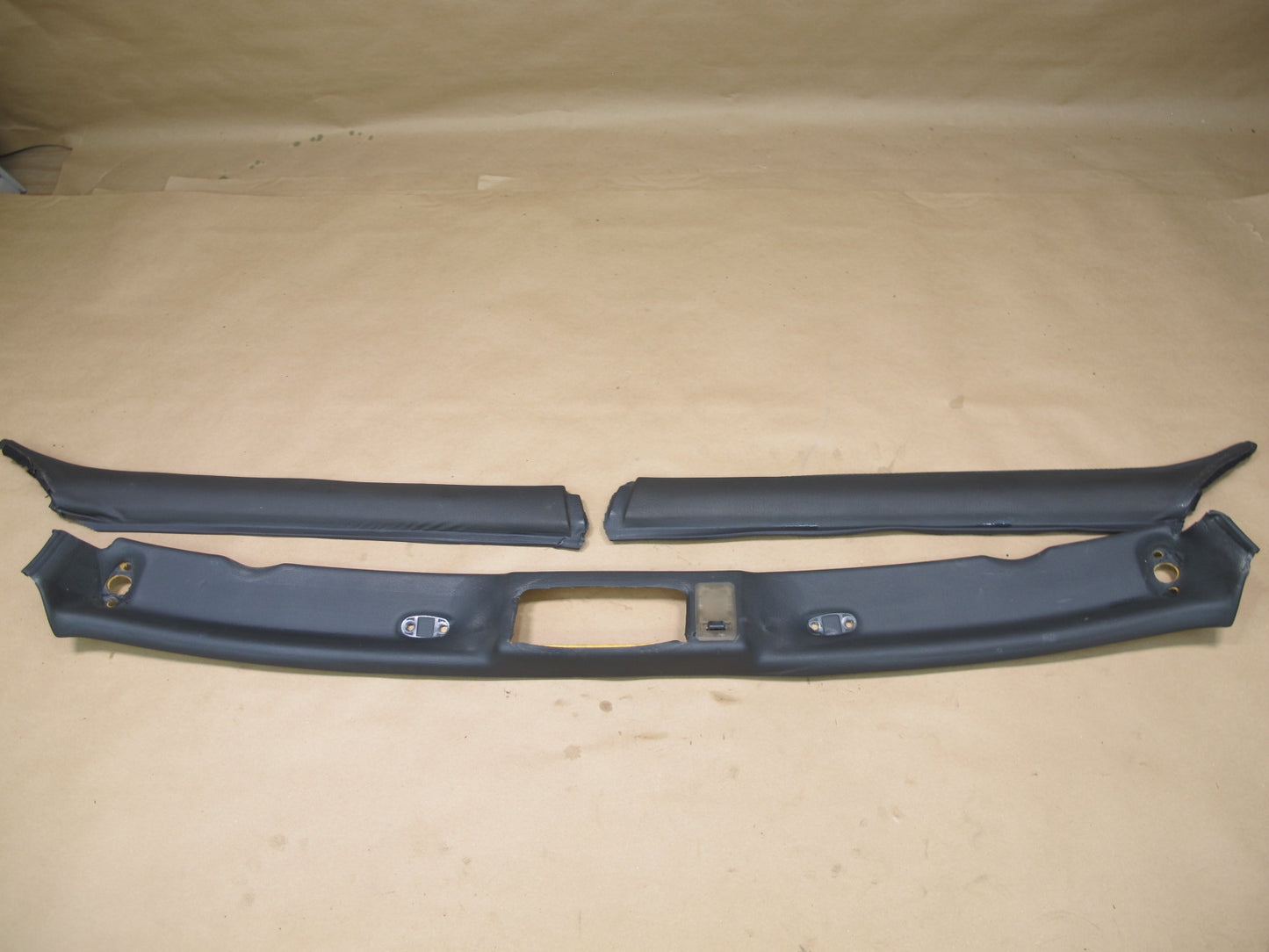 87-91 BMW E30 3-SERIES Set of 3 Front Headliner A Pillar Trim Cover Panel OEM