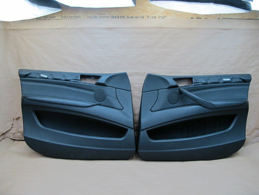 2008-2014 BMW E71 E72 X6 Front Left & Right Door Interior Trim Cover Panel Set