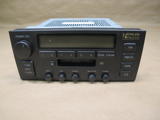 98-00 Lexus UCF20 LS400 Radio Stereo Cassette Player Head Unit 86120-50570 OEM
