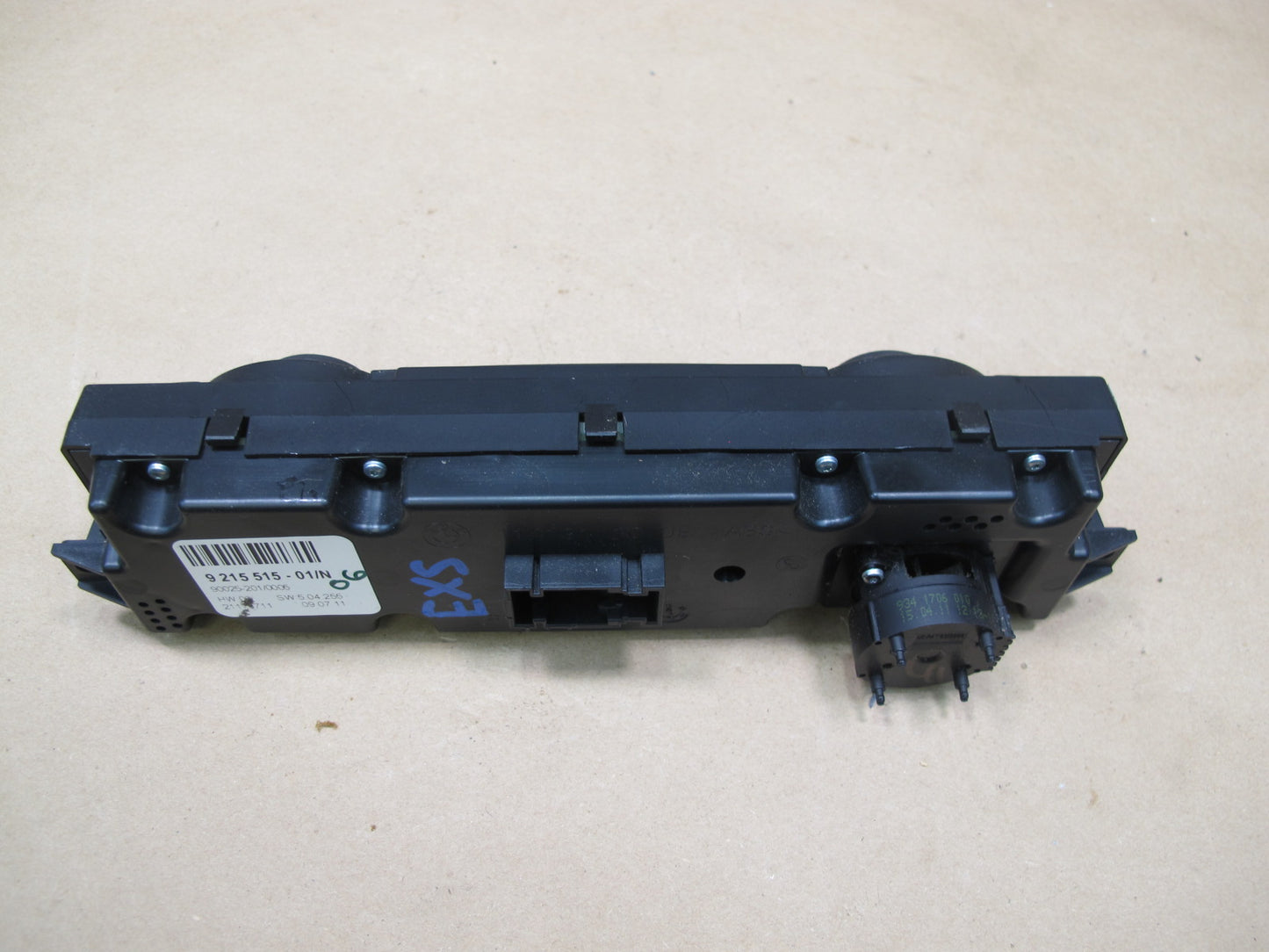 2008-2014 BMW E71 E72 X6 Rear A/C Heater Climate Control Switch Panel 9215515