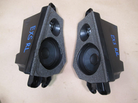 2008-2014 BMW E71 E72 X6 Rear D Pillar TOP Hi-fi Audio Speaker Set of 2