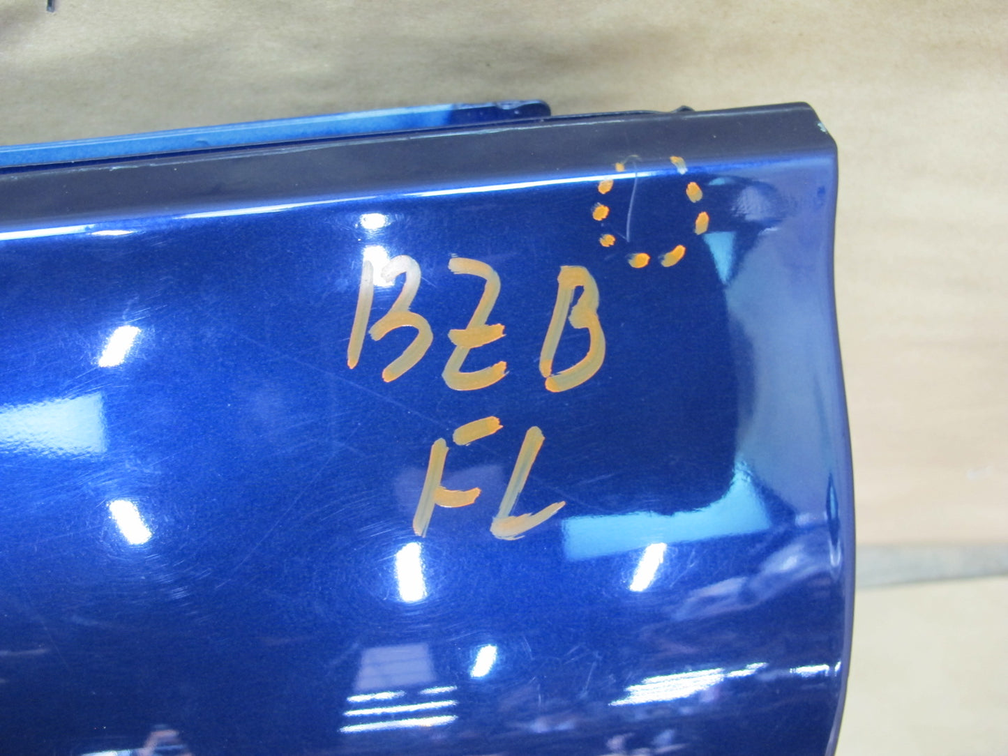 98-02 BMW E36/7 Z3 Left Driver Side Door Shell Panel Blue OEM