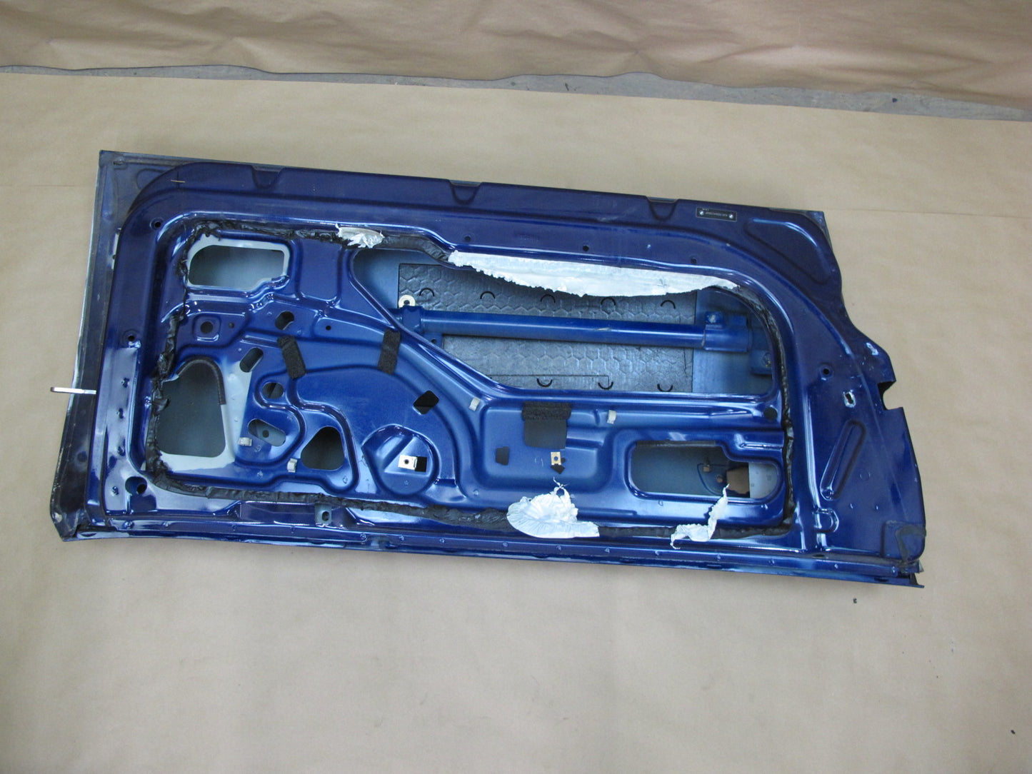 98-02 BMW E36/7 Z3 Left Driver Side Door Shell Panel Blue OEM