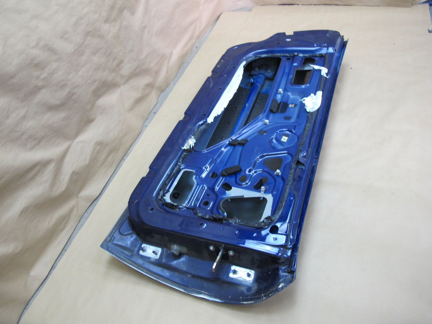 98-02 BMW E36/7 Z3 Left Driver Side Door Shell Panel Blue OEM