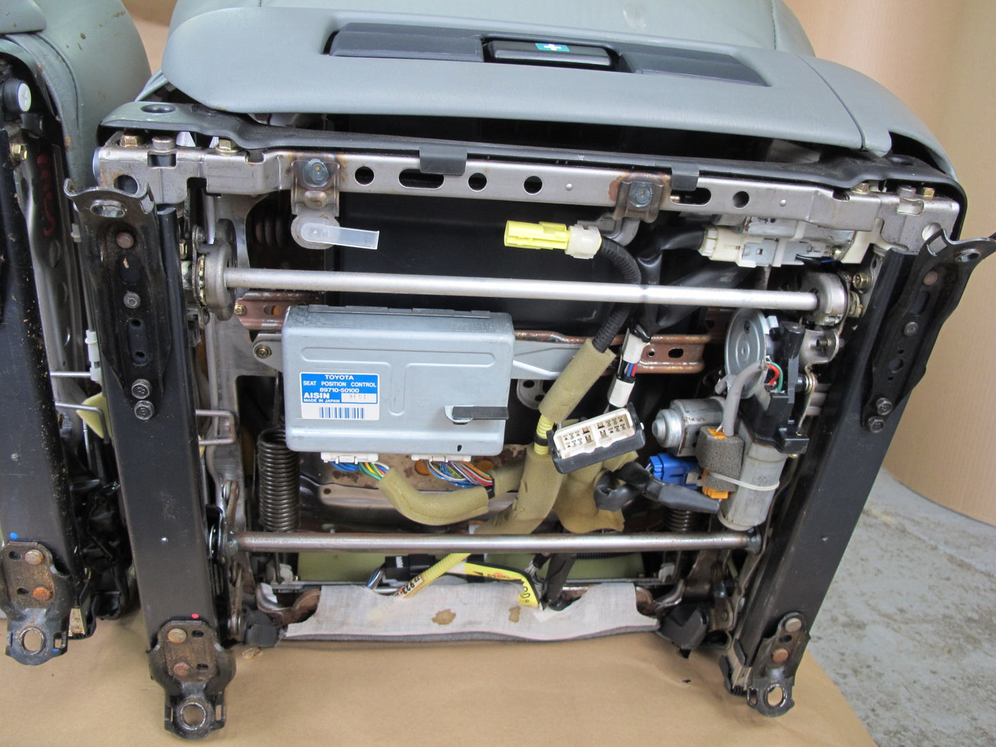 98-00 Lexus UCF20L LS400 Front & Rear Leather Seat Gray Complete Set OEM