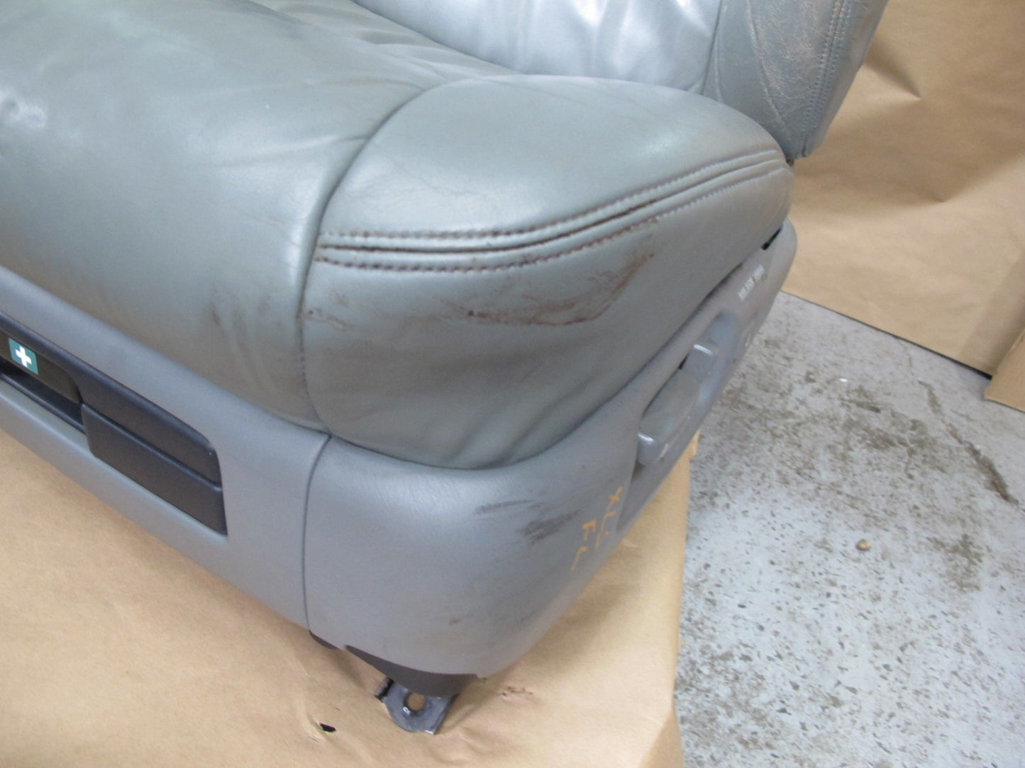 98-00 Lexus UCF20L LS400 Front & Rear Leather Seat Gray Complete Set OEM