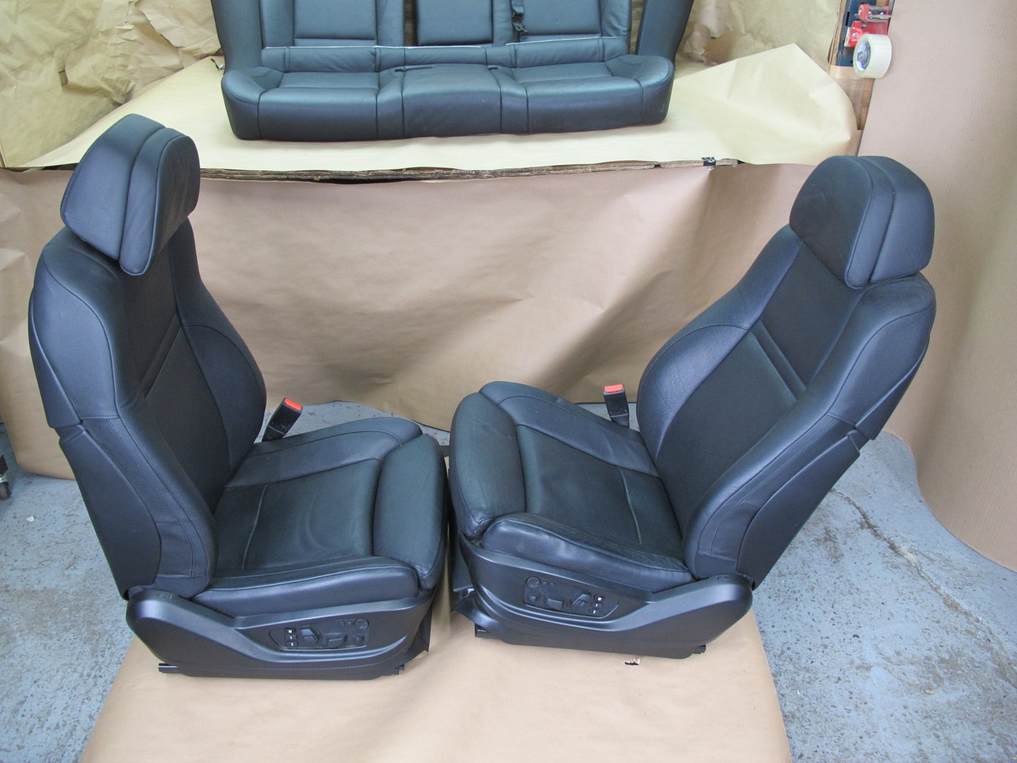 2011-2014 BMW E71 E72 X6 Front Rear Sport Comfort Heated Leather Seat Black Set