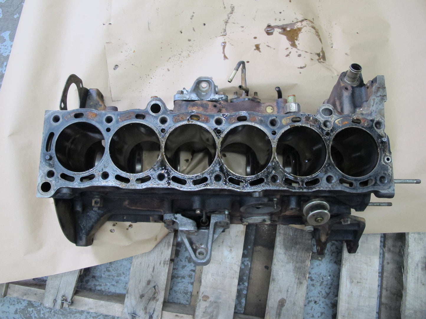 87-88 Toyota Supra MA71 7MGTE Turbo Engine Motor Cylinder Block 139k Miles OEM