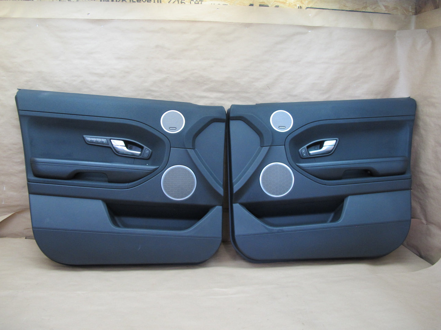 12-18 Range Rover Evoque L538 Set of 2 Front Door Interior Trim Panel OEM