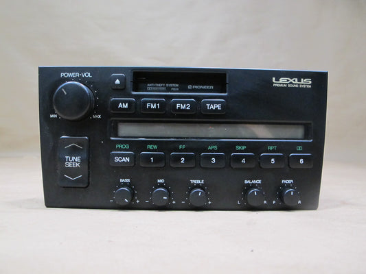 90-92 Lexus UCF10 LS400 Cassette Radio Receiver Player 86120-50020 OEM