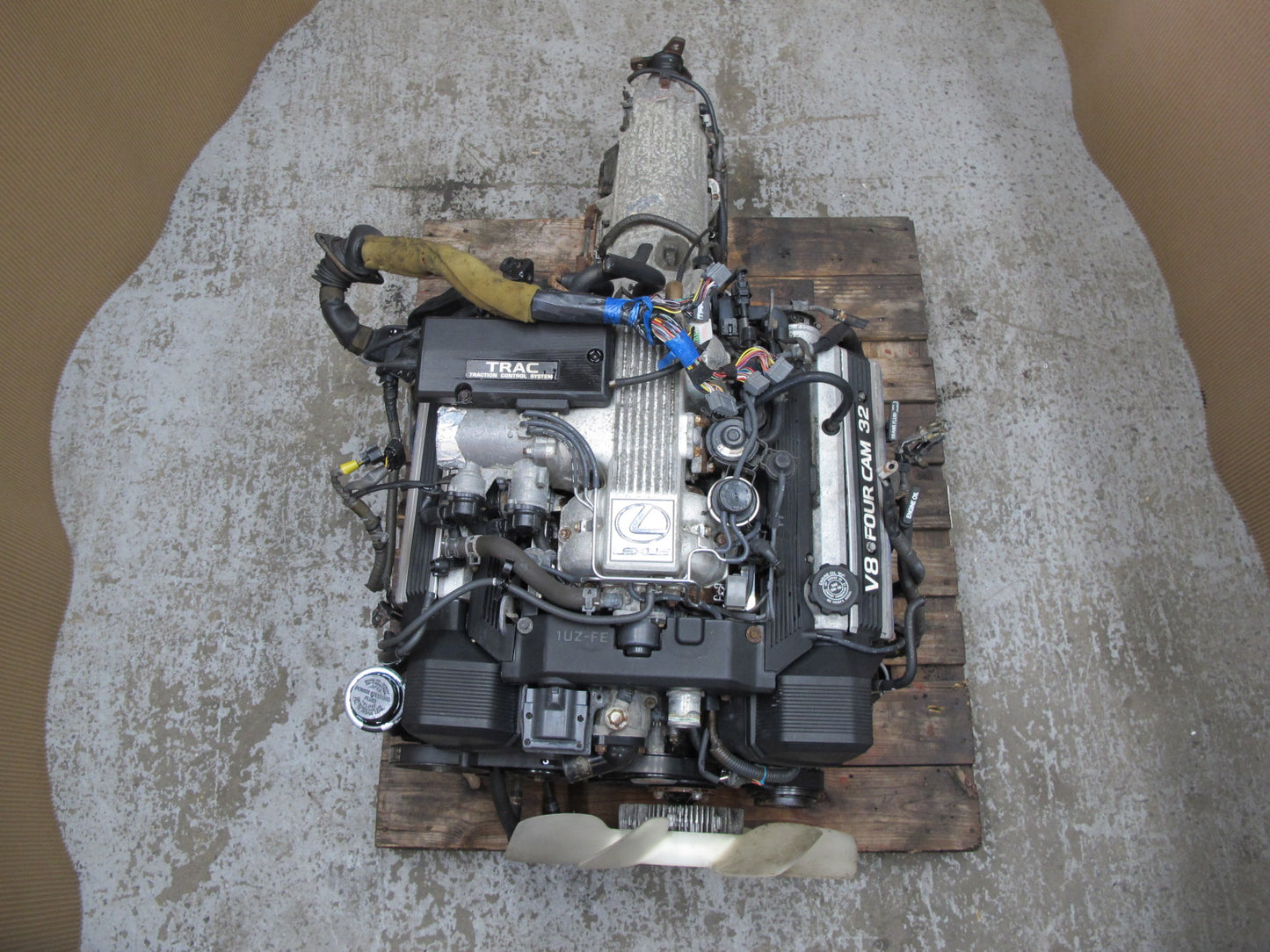 90-94 Lexus UCF10 LS400 4.0L 1UZFE RWD Engine Motor w A/T Transmission 30-41LE