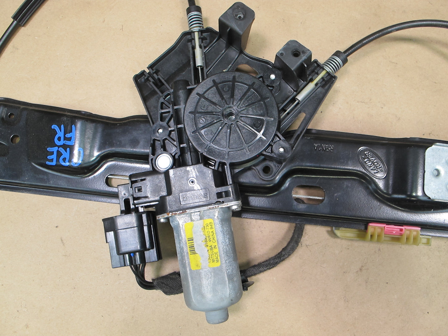 12-18 Range Rover Evoque L538 Front Right Door Window Regulator w Motor OEM