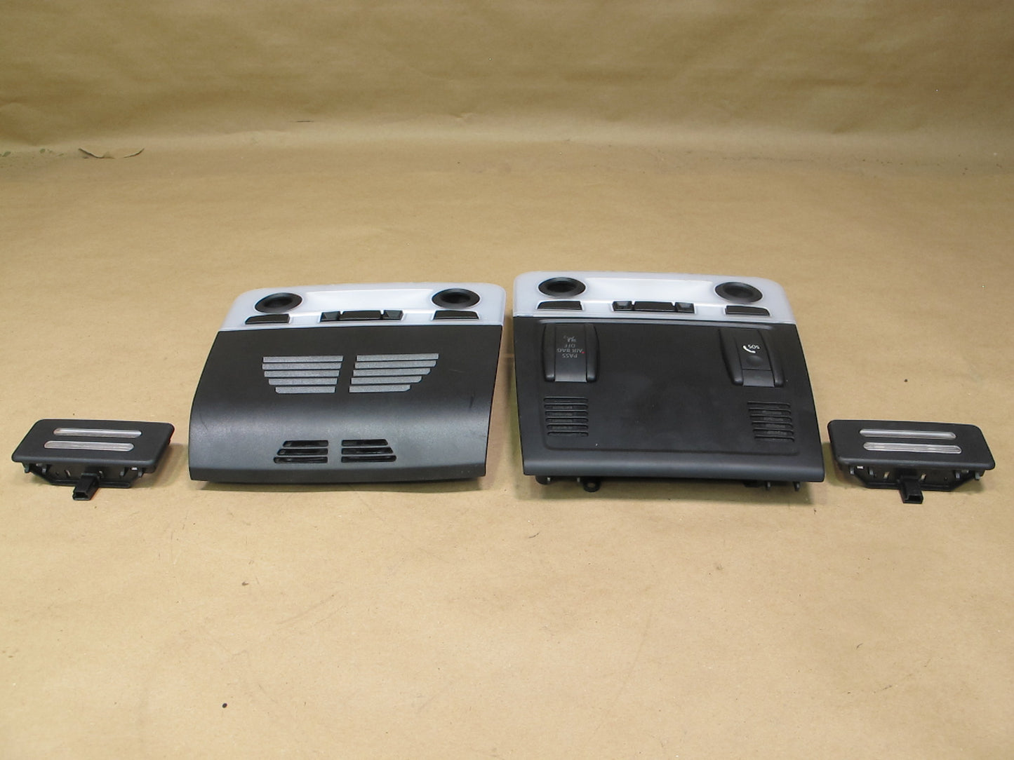 08-13 BMW E92 Coupe M3 Front & Rear Overhead Console Light Set OEM