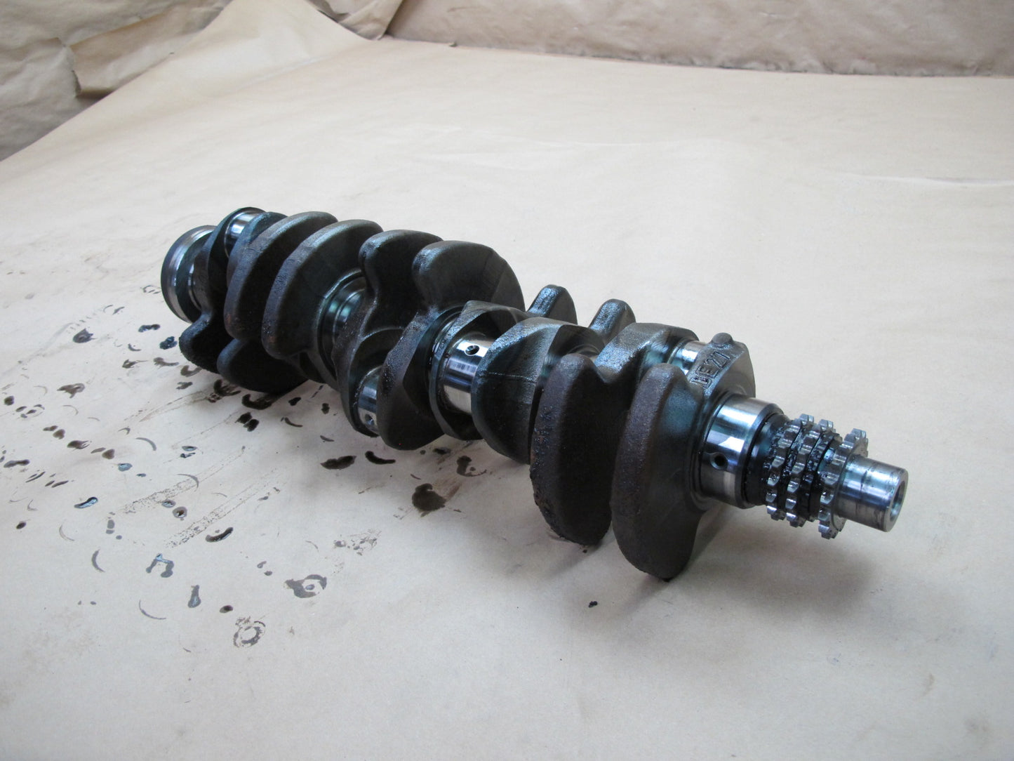 03-06 Dodge Sprinter 2.7L Diesel OM647LA Engine Crankshaft Unit 250k Miles OEM