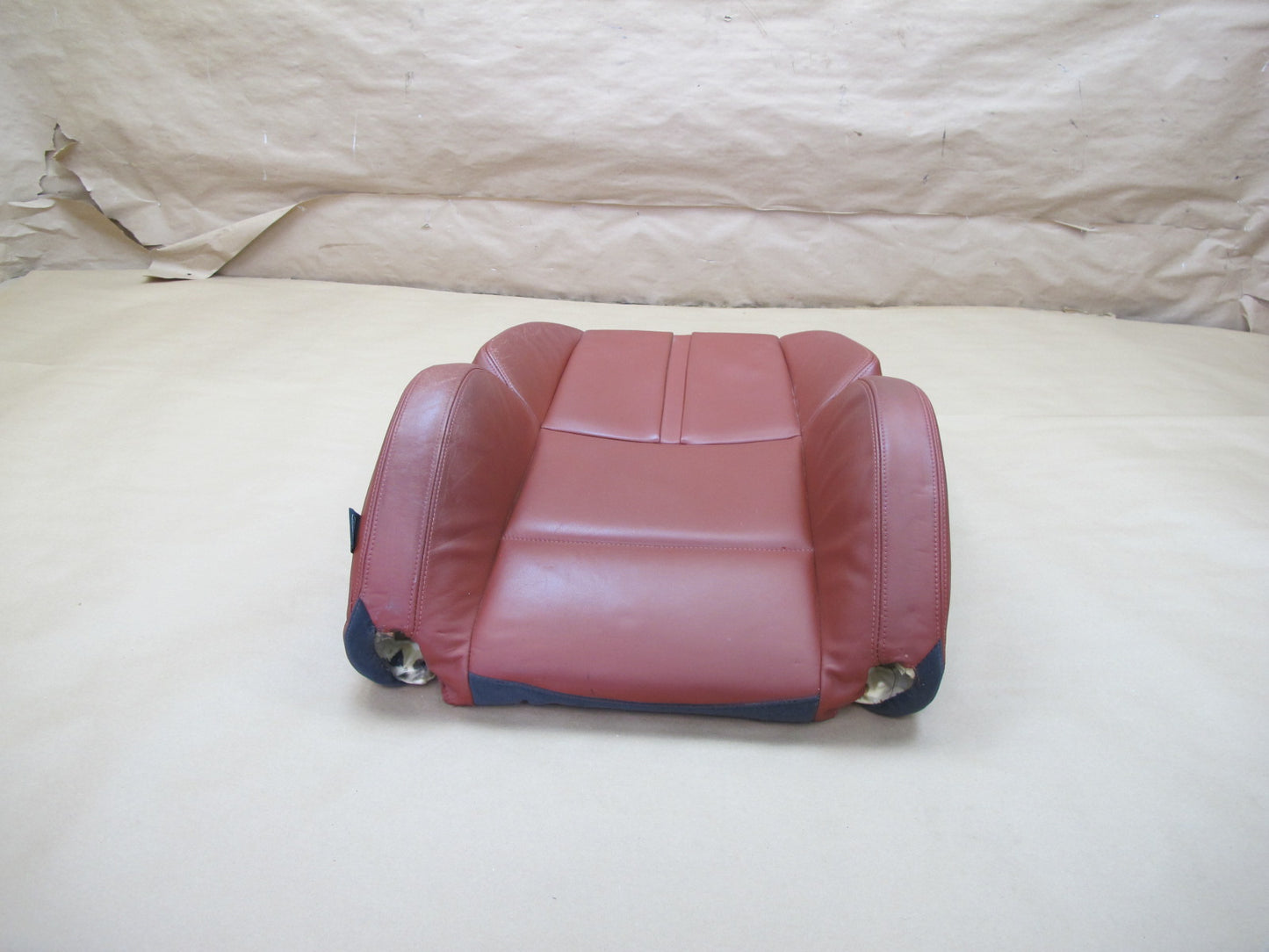 11-13 BMW E92 Coupe M3 Front Right Sport Seat Upper Backrest Leather Cushion