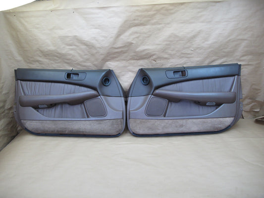 90-94 Lexus LS400 Set of 2 Front Right Left Door Interior Trim Cover Panel OEM