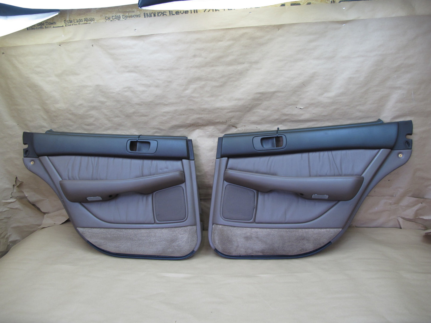 90-94 Lexus UCF10 LS400 Set of 2 Rear Door Interior Trim Cover Panel OEM