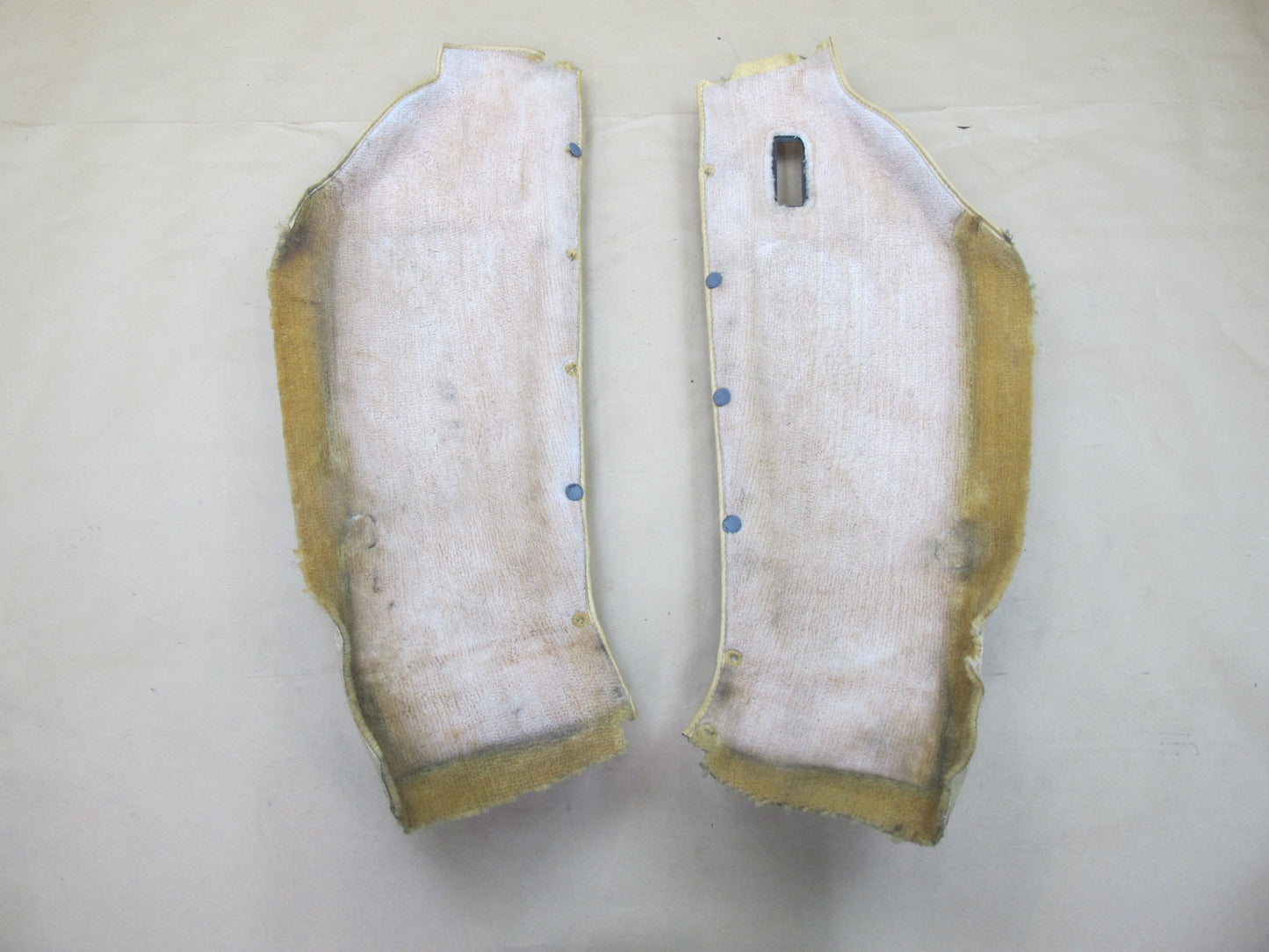 77-88 Porsche 924 Set of 2 Rear Left & Right Trunk Carpet Trim Cover OEM