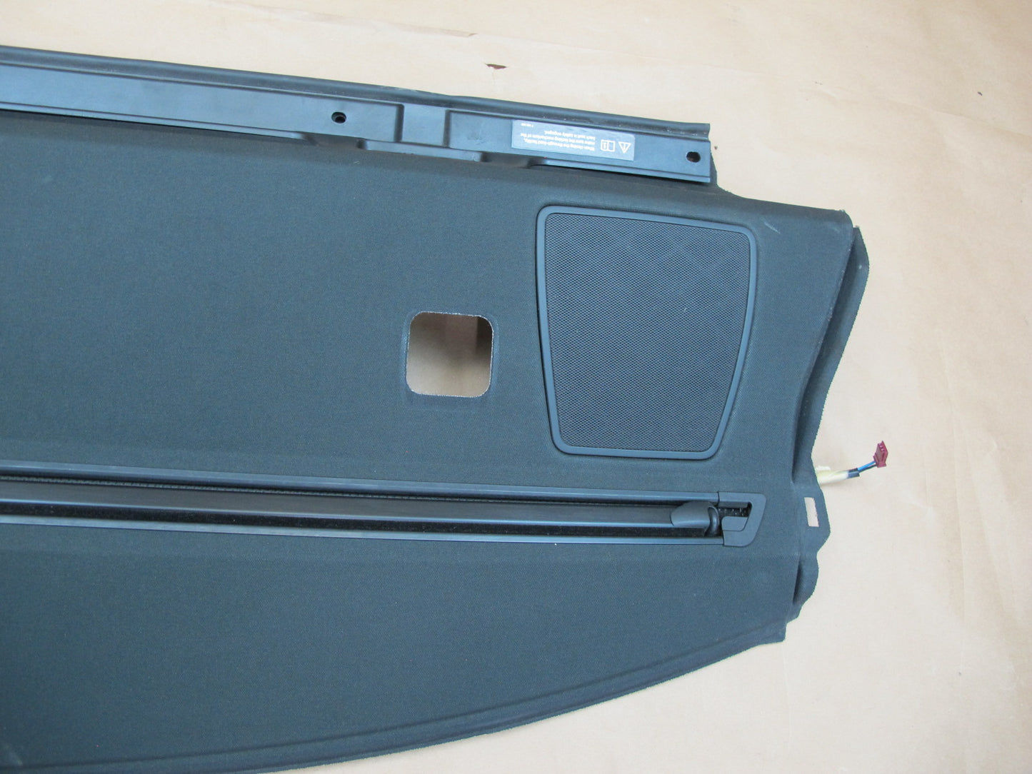 07-13 BMW E92 Coupe Rear Parcel Shelf Trim Panel w Sunshade Cover OEM