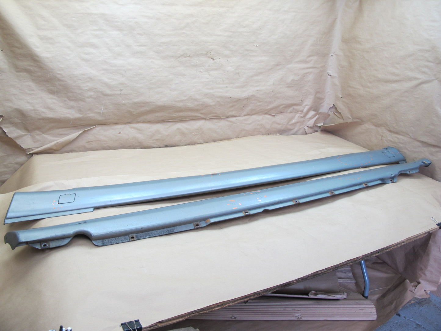 86-91 Mercedes W126 Set of 2 Left & Right Door Side Skirt Rocker Panel OEM