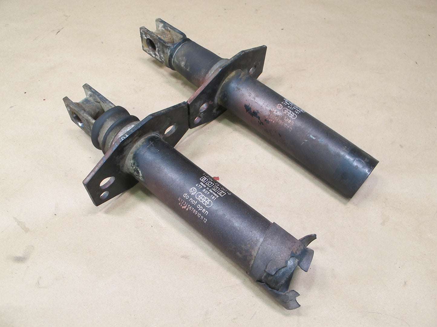 77-82 Porsche 924 Set of 2 Front or Rear Bumper Impact Shock Absorber OEM