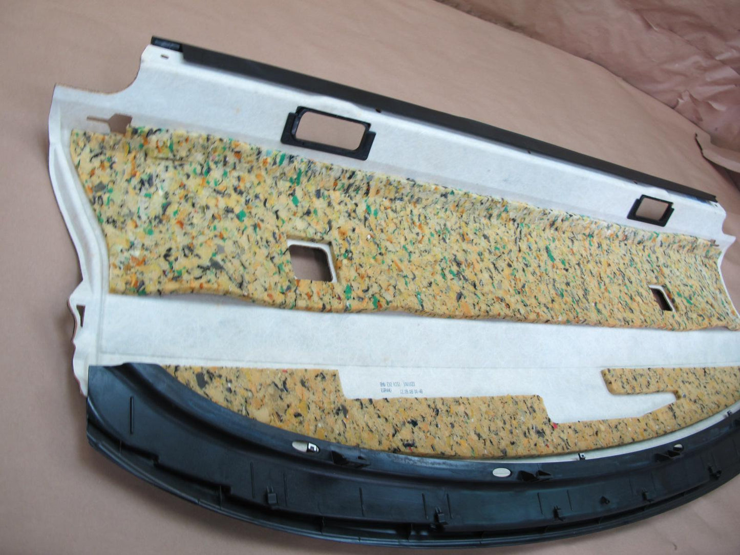 07-13 BMW E92 Coupe Rear Window Parcel Deck Shelf Panel OEM