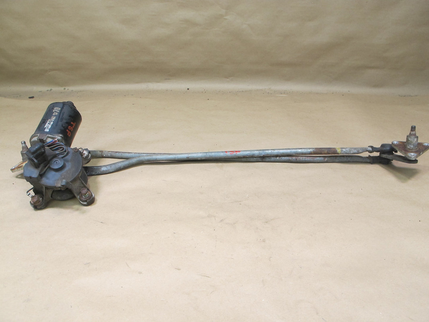 86-92 Toyota Supra MK3 Front Windshield Wiper Transmission Linkage w Motor OEM