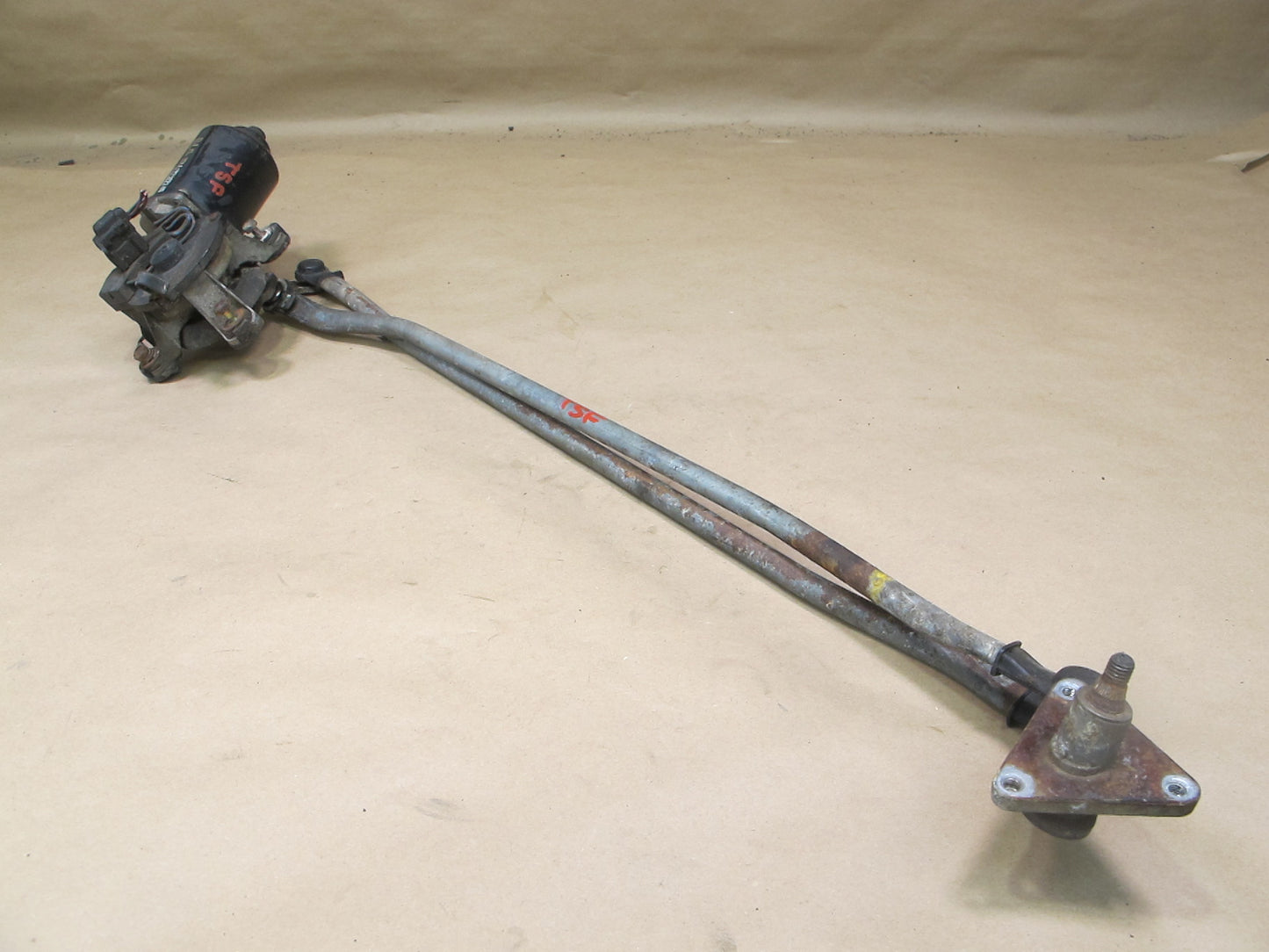 86-92 Toyota Supra MK3 Front Windshield Wiper Transmission Linkage w Motor OEM