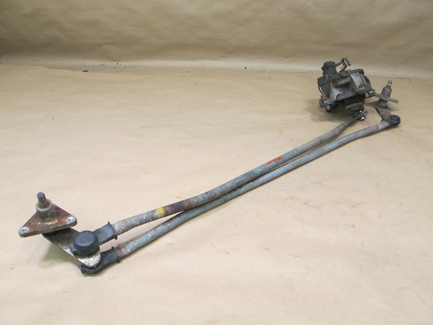 86-92 Toyota Supra MK3 Front Windshield Wiper Transmission Linkage w Motor OEM