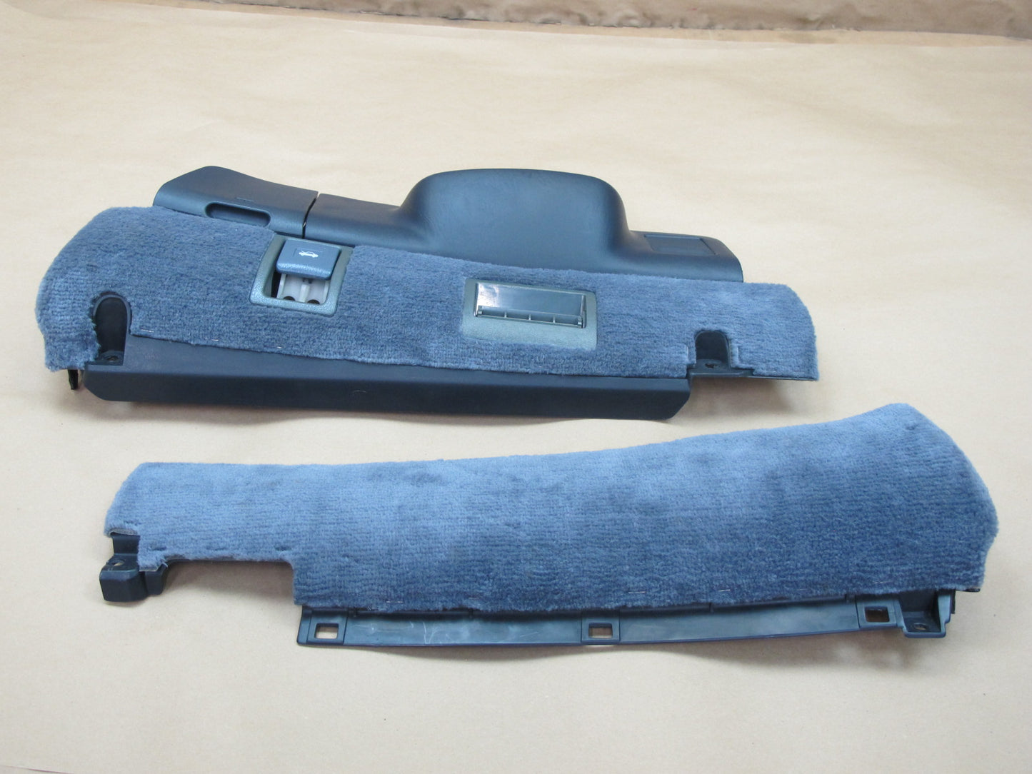 1992-1993 Lexus ES300 Left & Right Lower Dashboard Knee Panel Trim Dark Blue OEM