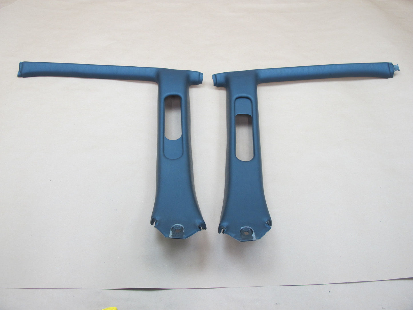 1992-1996 Lexus ES300 Left & Right Upper B Pillar Trim Cover Dark Blue  OEM