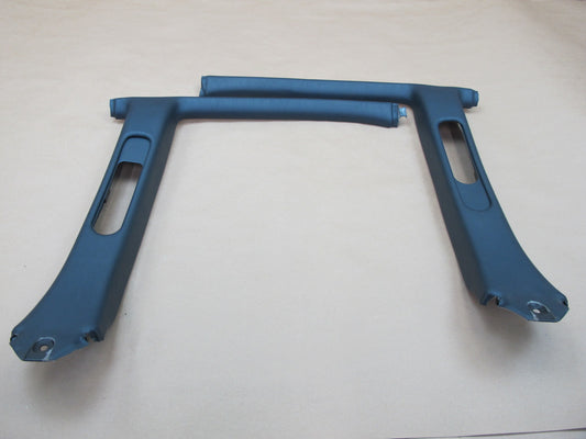 1992-1996 Lexus ES300 Left & Right Upper B Pillar Trim Cover Dark Blue  OEM