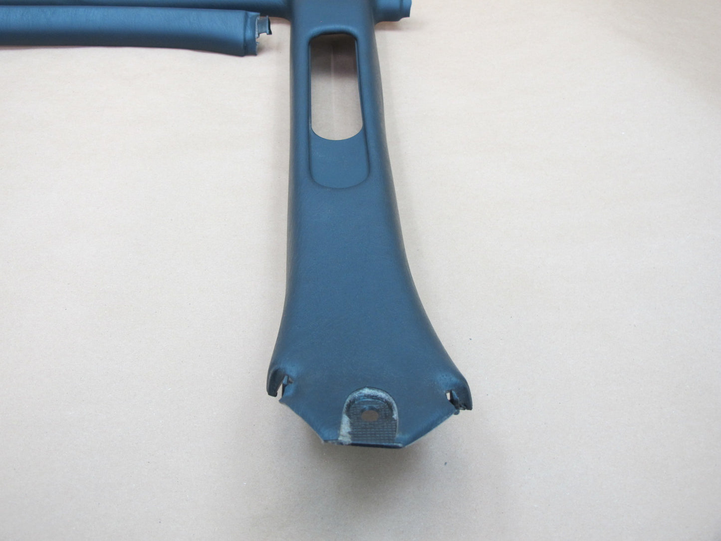 1992-1996 Lexus ES300 Left & Right Upper B Pillar Trim Cover Dark Blue  OEM