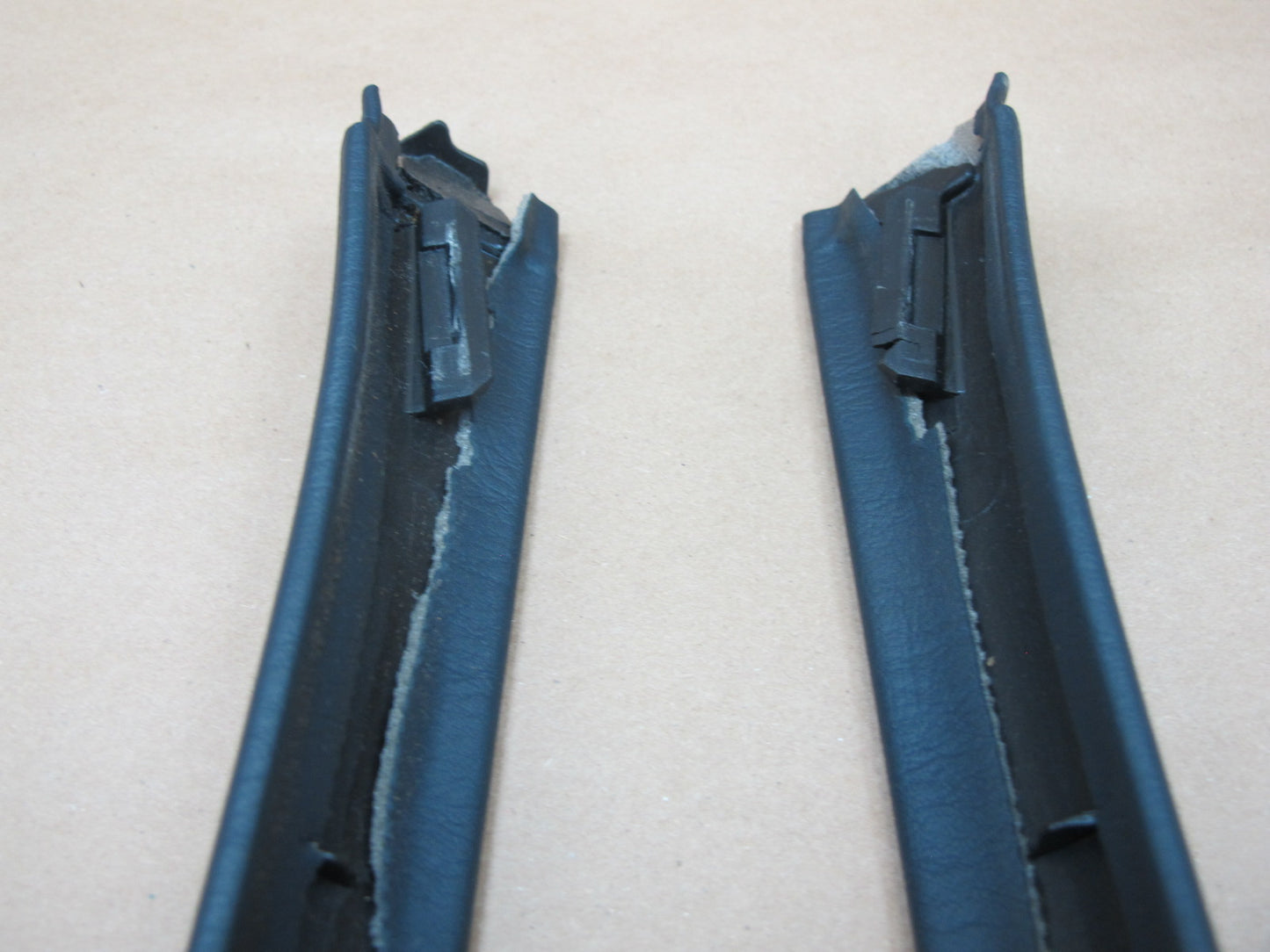 1992-1996 Lexus ES300 Left & Right Upper B Pillar Trim Cover Dark Blue  OEM