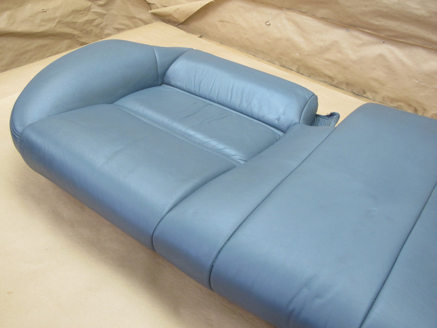 1992-1993 Lexus ES300 Rear Lower Seat Cushion Dark Blue Leather OEM